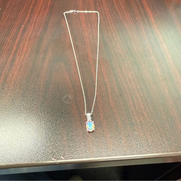 Avon Sterling Silver Sunset CZ Necklace NIB vintage 2004 - Picture 3 of 9